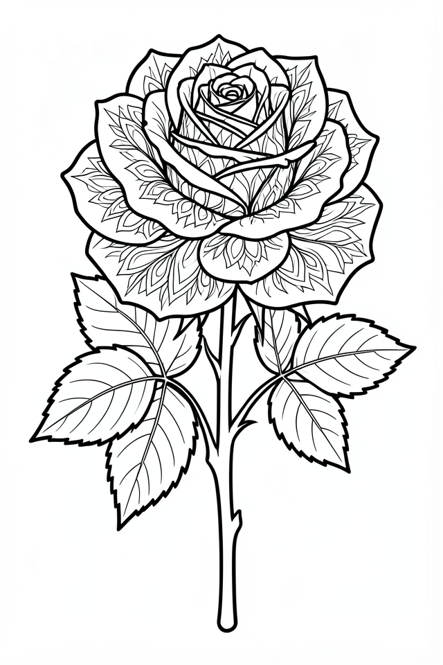 Disegno da colorare rosa
