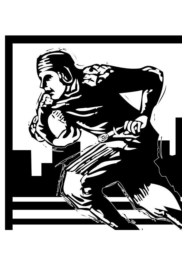 rugby Disegno da colorare rugby