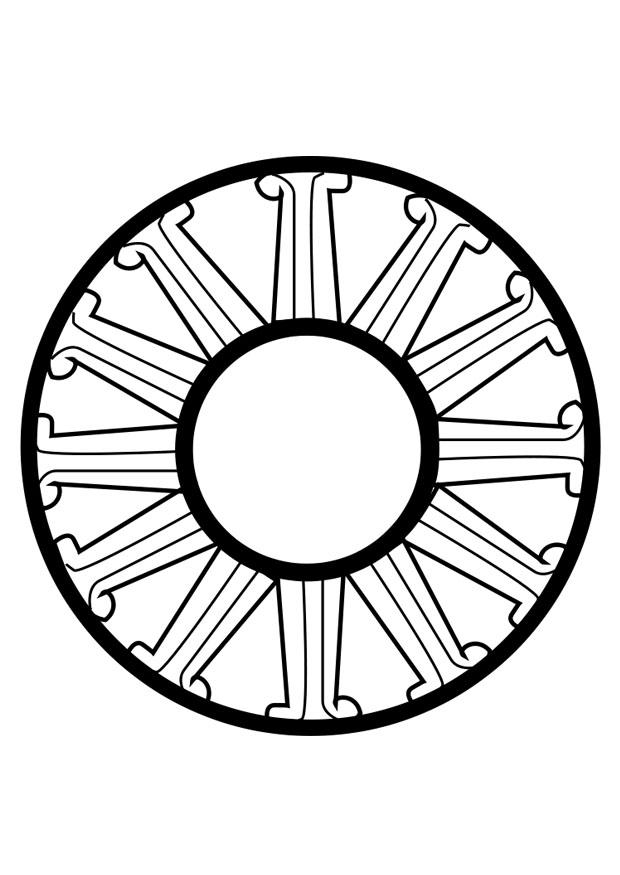 ruota dharma Disegno da colorare ruota dharma