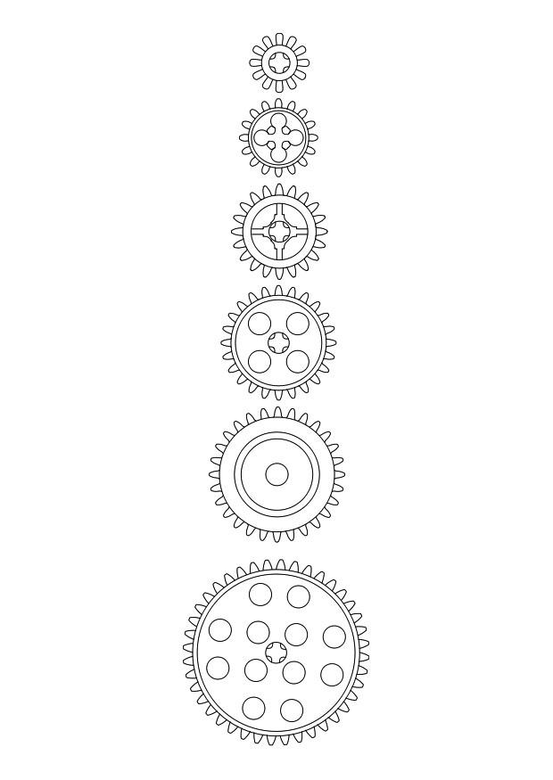 ruote Disegno da colorare ruote