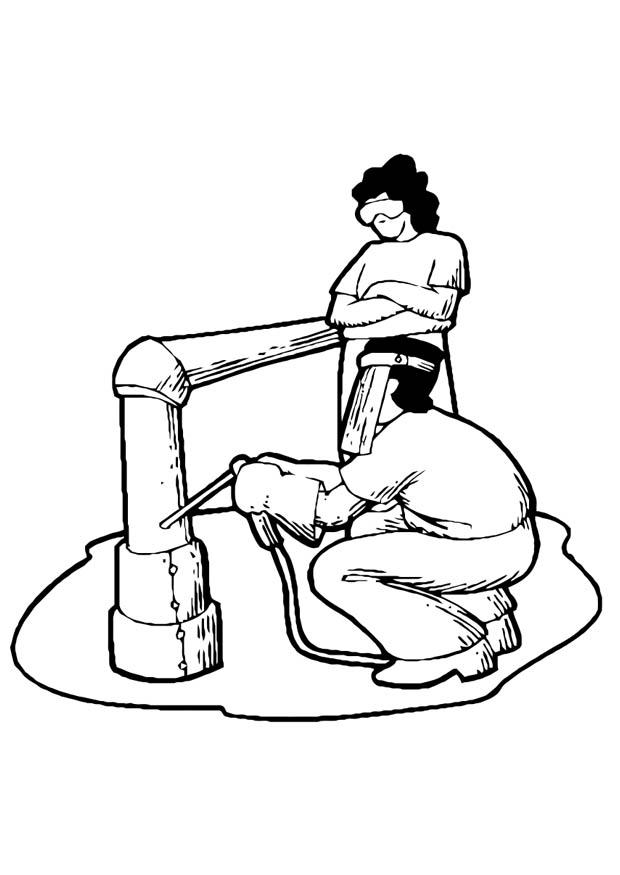 Disegno da colorare saldare