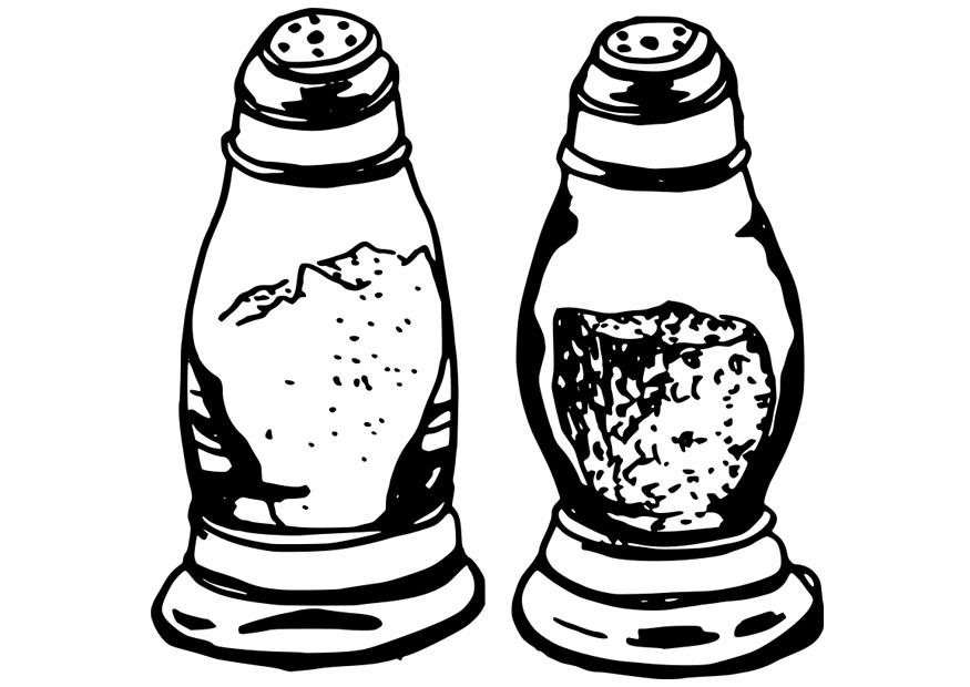 sale e pepe Disegno da colorare sale e pepe