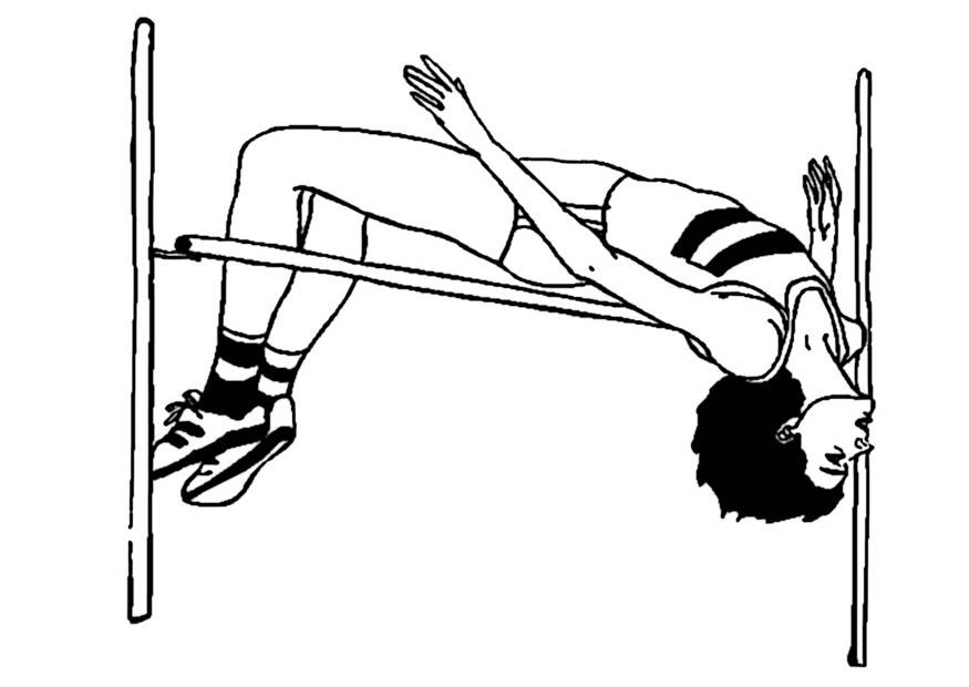 salto in alto Disegno da colorare salto in alto