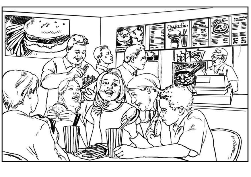 salute - alimentazione Disegno da colorare salute - alimentazione