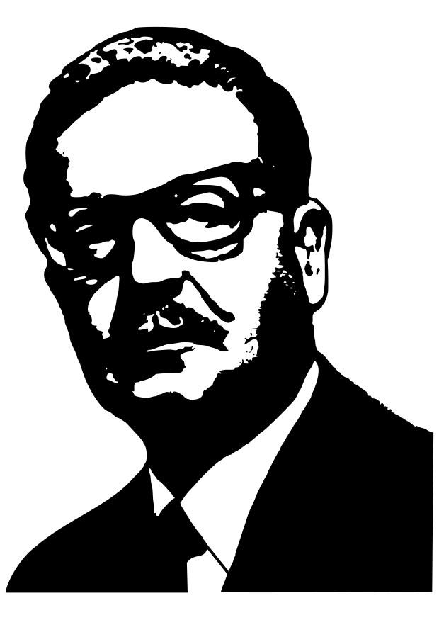 salvador allende Disegno da colorare salvador allende