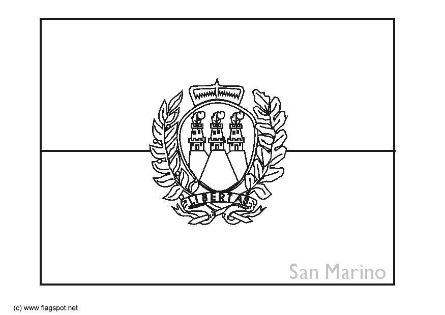 Disegno da colorare san marino