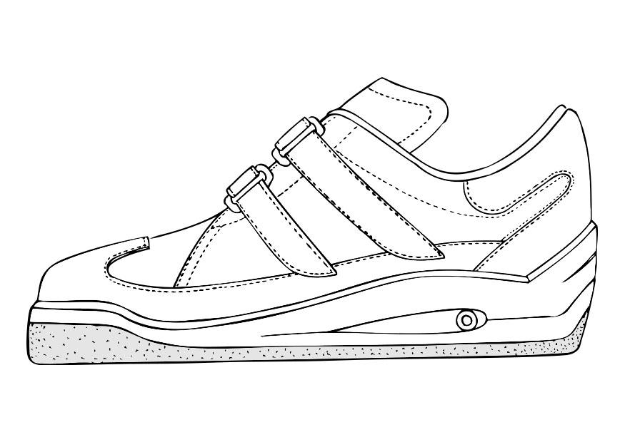 scarpa da ginnastica Disegno da colorare scarpa da ginnastica