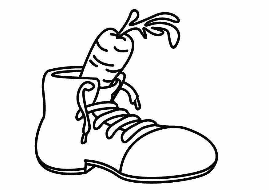 scarpa per san nicola Disegno da colorare scarpa per san nicola