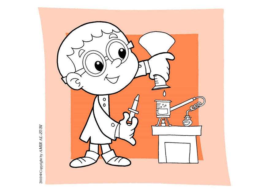 scienza Disegno da colorare scienza