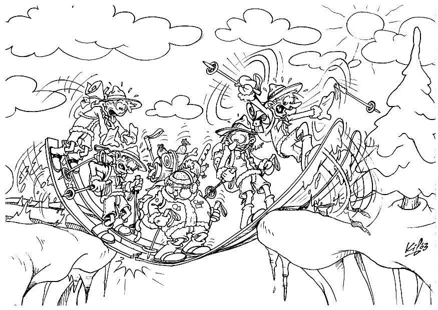scout in campeggio dinverno Disegno da colorare scout in campeggio dinverno