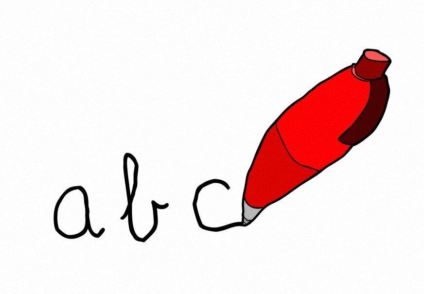 scrivere immagine scrivere