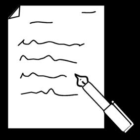 scrivere Disegno da colorare scrivere