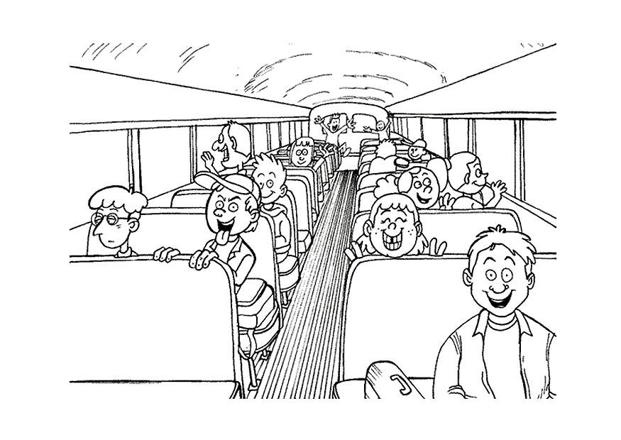 scuola bus Disegno da colorare scuola bus