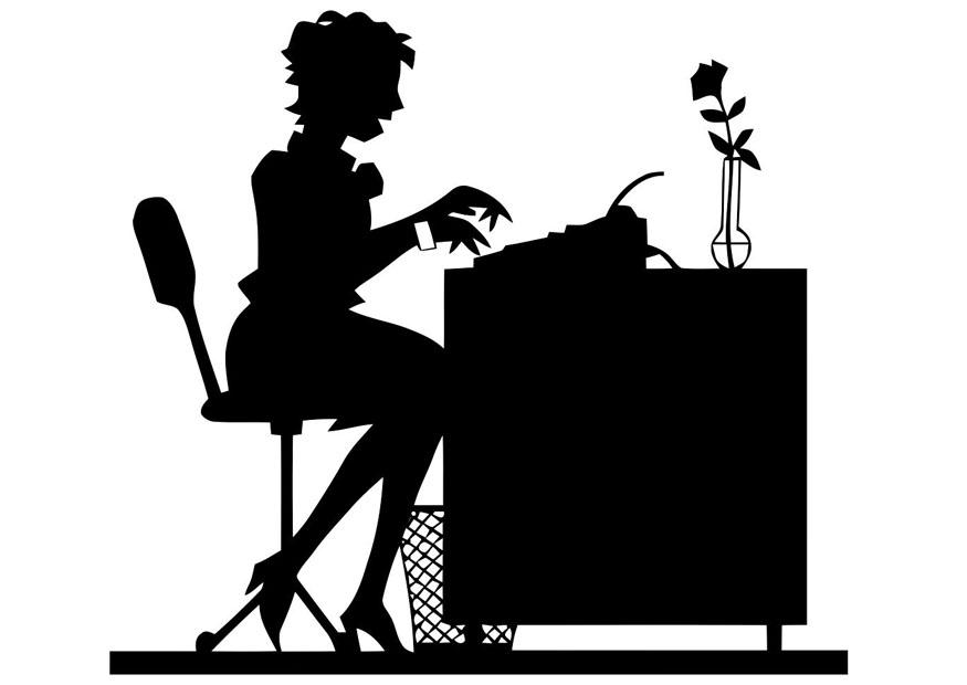 secretaria Disegno da colorare secretaria