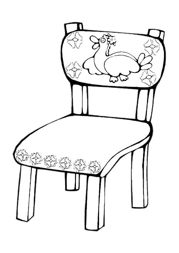 sedia Disegno da colorare sedia