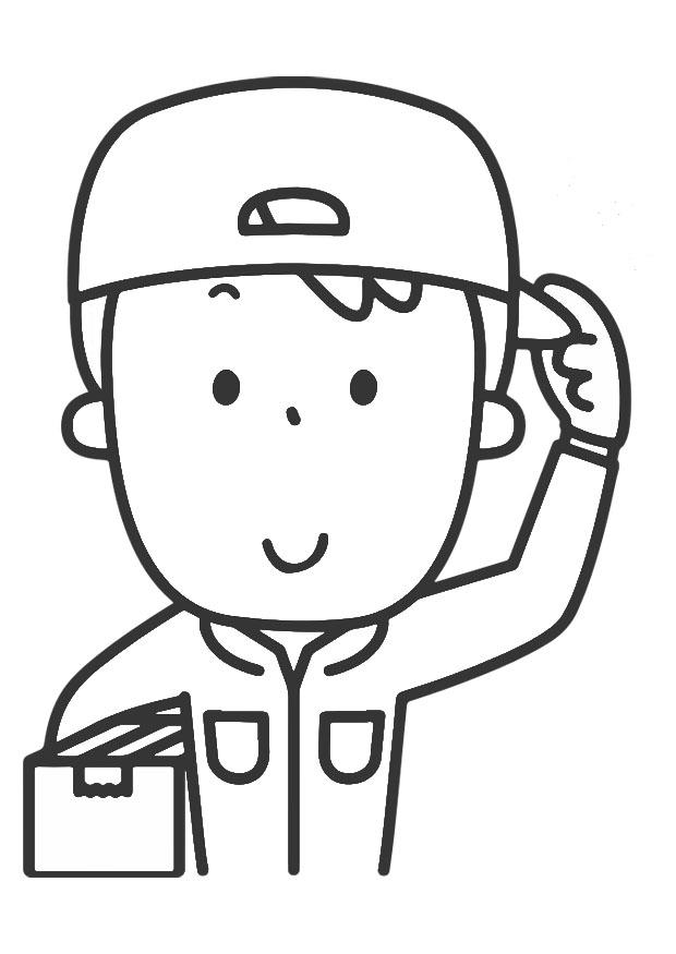 servizio pacchi Disegno da colorare servizio pacchi