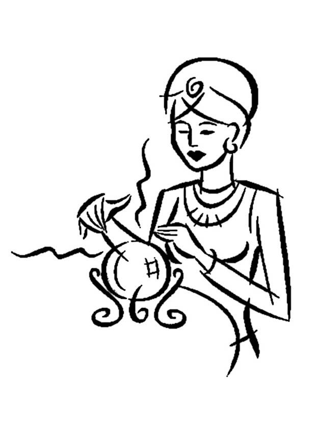 sfera di cristallo Disegno da colorare sfera di cristallo