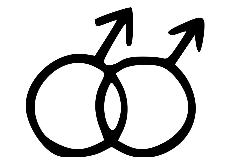 simbolo gay Disegno da colorare simbolo gay
