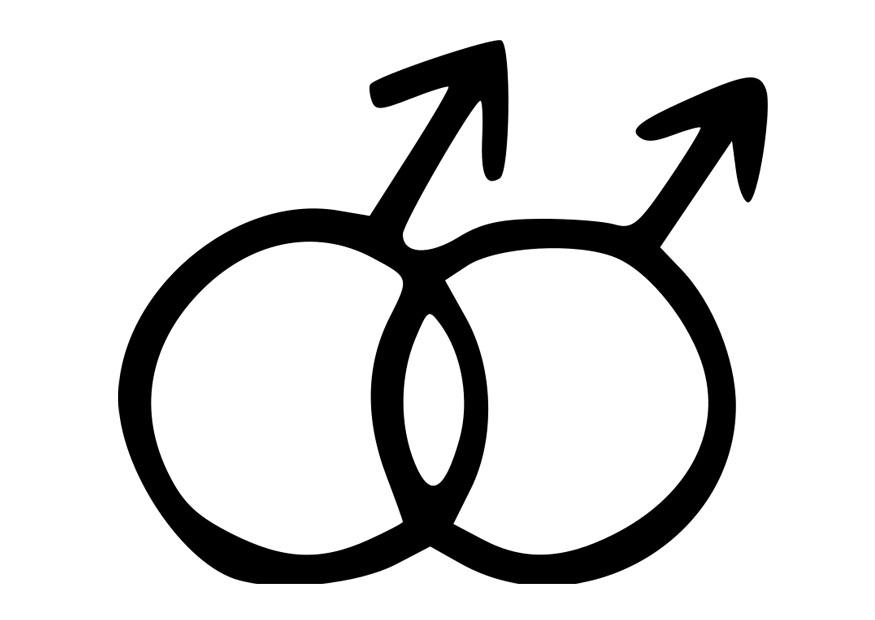simbolo gay Disegno da colorare simbolo gay