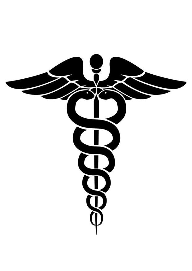 simbolo medico Disegno da colorare simbolo medico