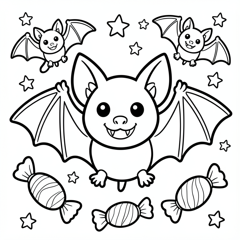 simpatici pipistrelli vampiro Disegno da colorare simpatici pipistrelli vampiro