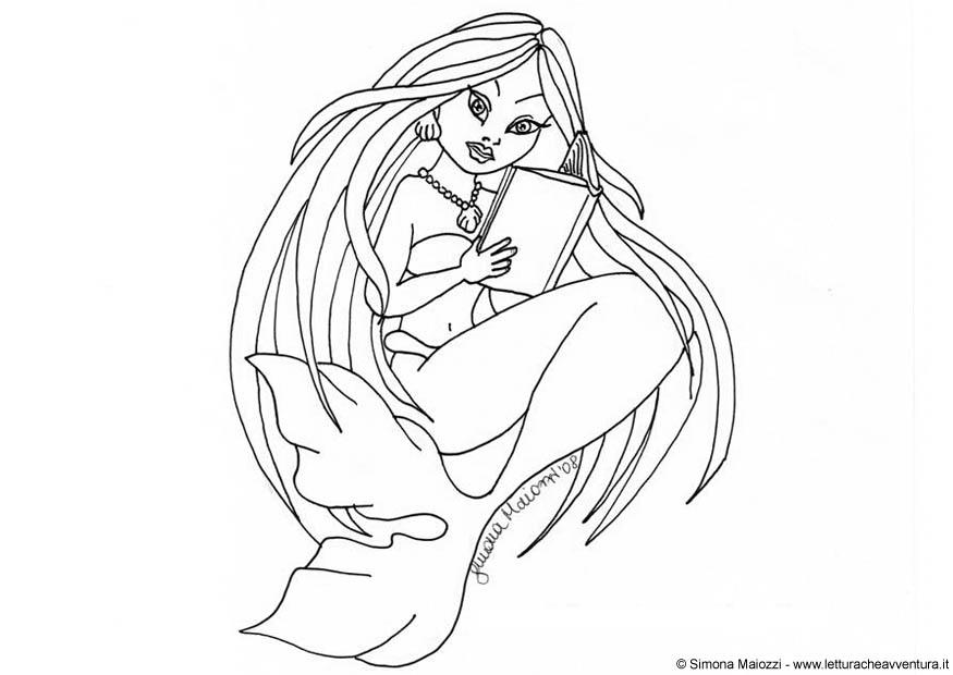 sirena Disegno da colorare sirena