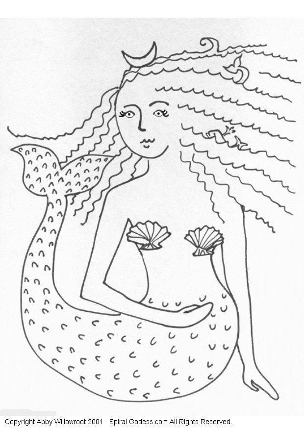 sirena Disegno da colorare sirena