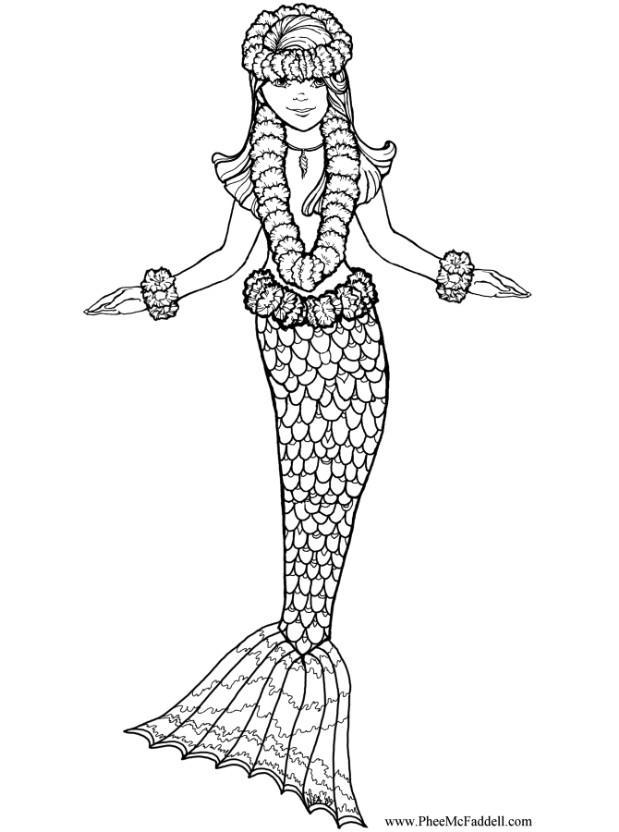 sirena Disegno da colorare sirena