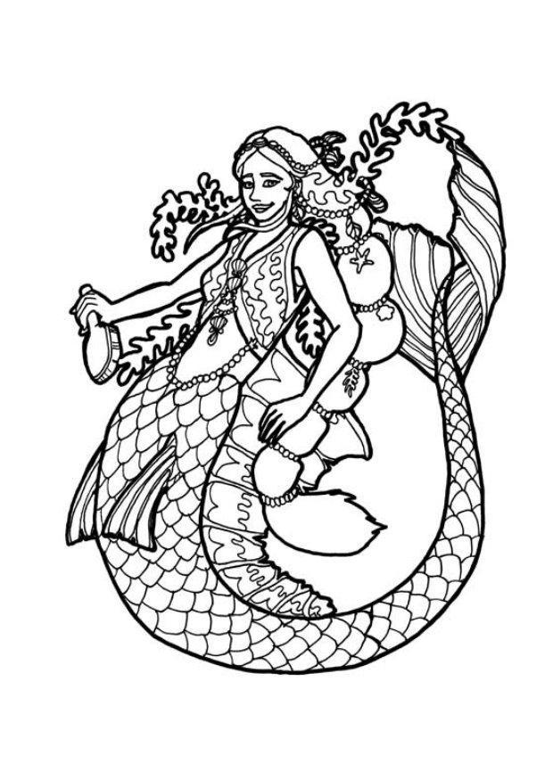 sirena Disegno da colorare sirena