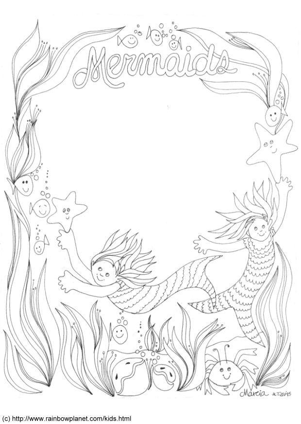 sirene Disegno da colorare sirene