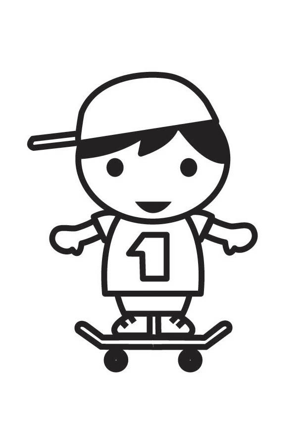 skater Disegno da colorare skater
