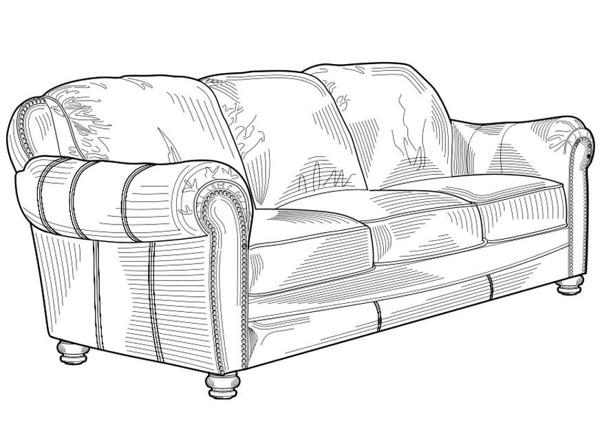 sofA Disegno da colorare sofA