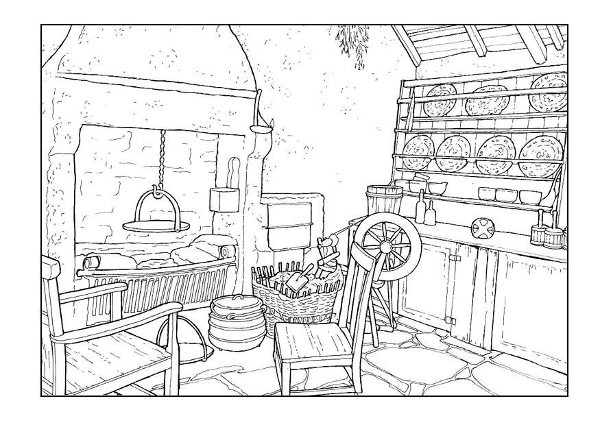 soggiorno 18esimo secolo Disegno da colorare soggiorno 18esimo secolo