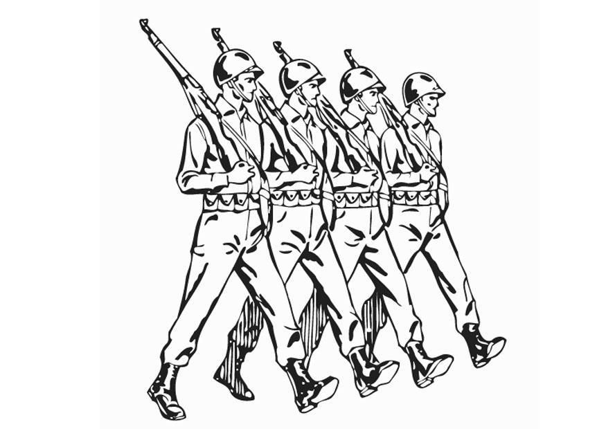 soldati Disegno da colorare soldati