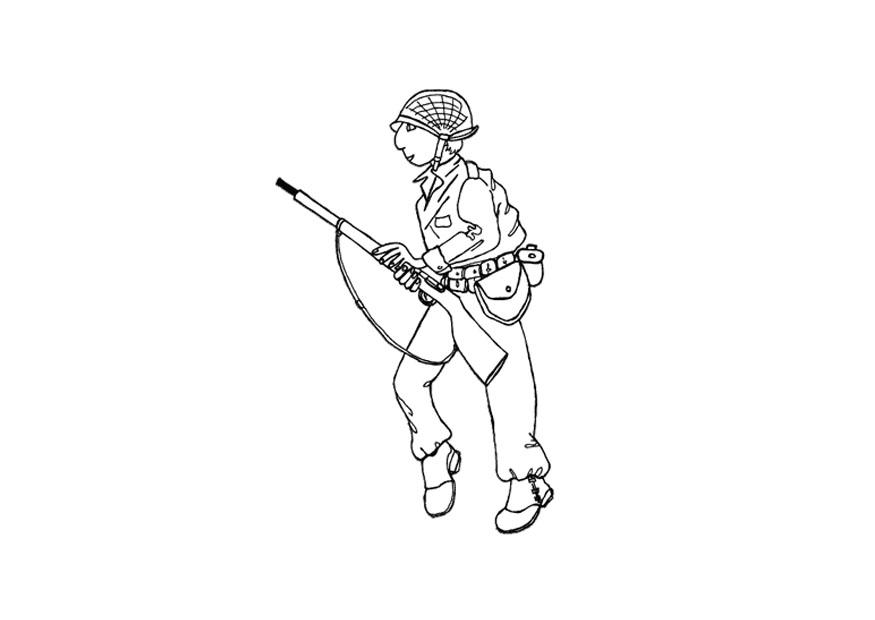 soldato Disegno da colorare soldato