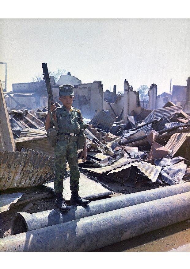 soldato bimbo, vietnam Foto soldato bimbo, vietnam