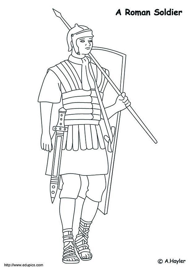 soldato romano Disegno da colorare soldato romano