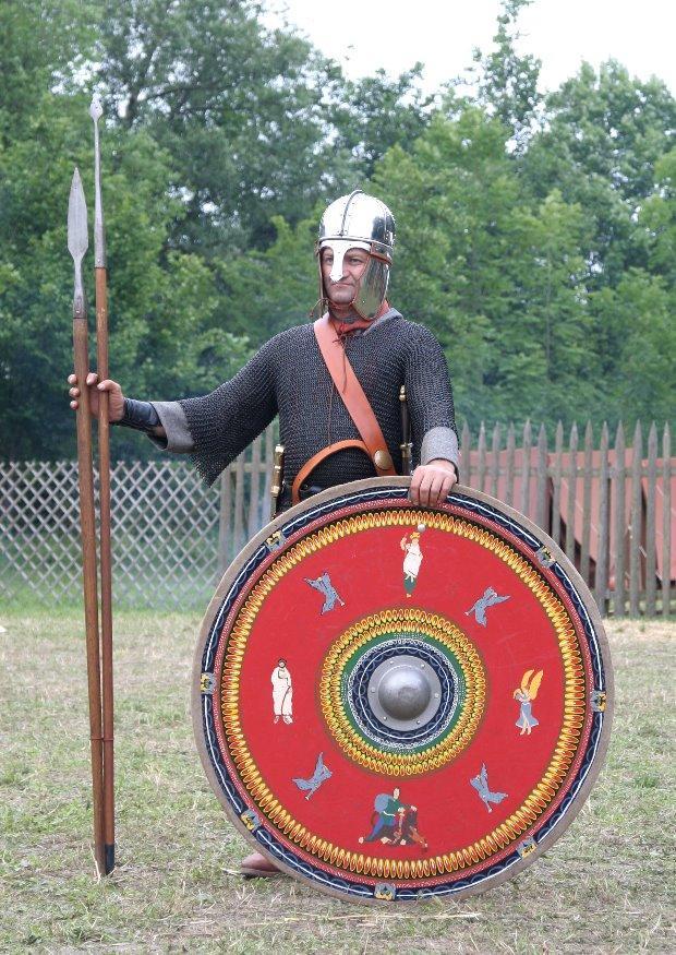 soldato romano, fine del terzo secolo Foto soldato romano, fine del terzo secolo