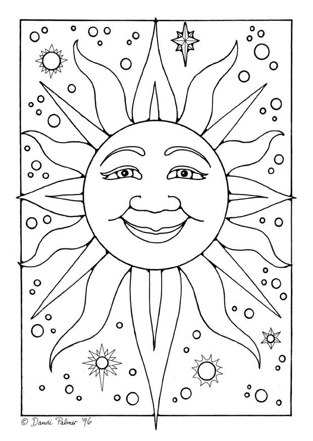sole Disegno da colorare sole