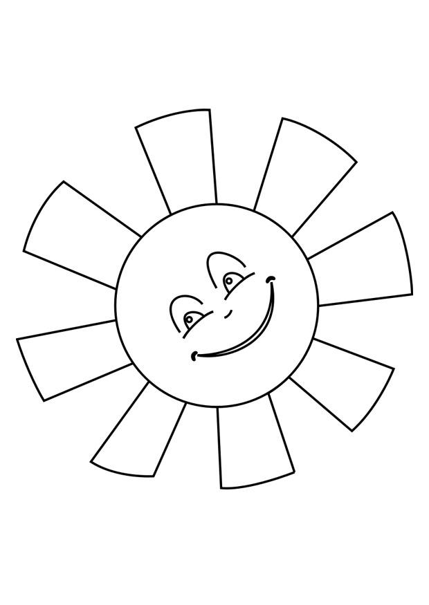 sole Disegno da colorare sole