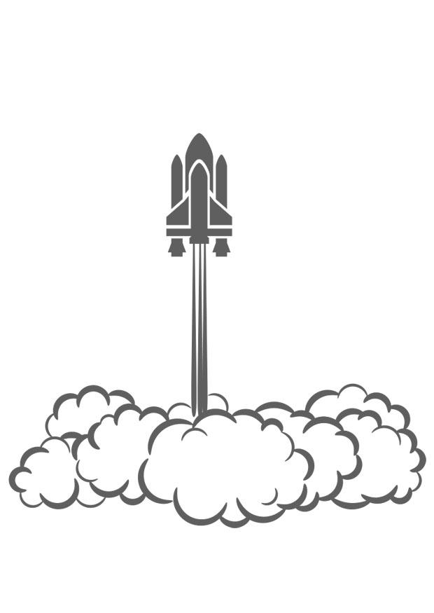 Disegno da colorare space shuttle