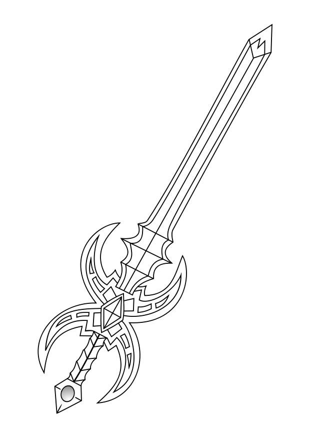 spada Disegno da colorare spada