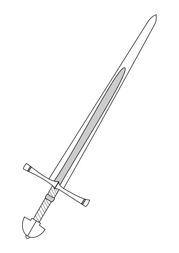 spada Disegno da colorare spada