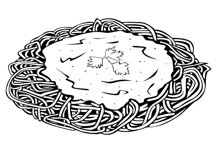 spaghetti Disegno da colorare spaghetti