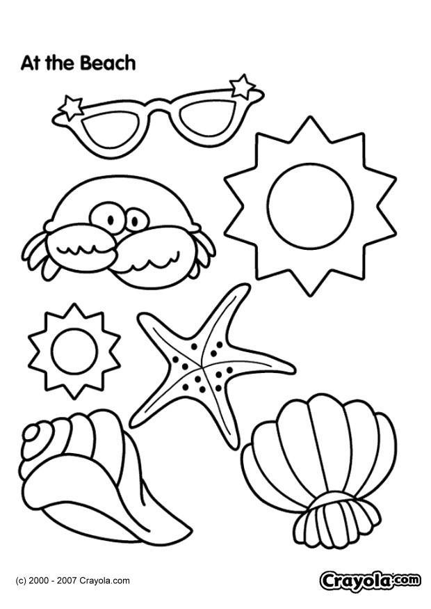 spiaggia Disegno da colorare spiaggia