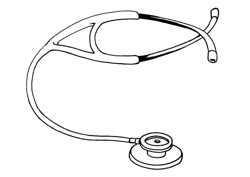 stetoscopio Disegno da colorare stetoscopio