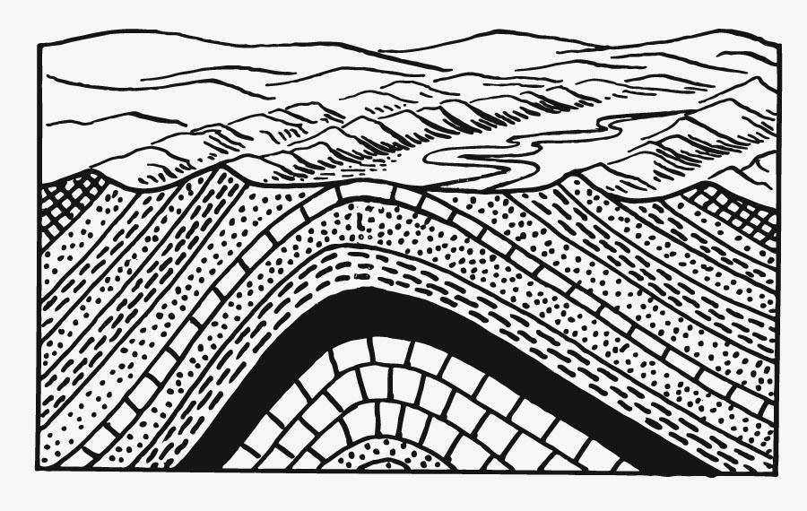 strati della terra Disegno da colorare strati della terra