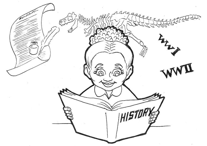 studiare storia Disegno da colorare studiare storia