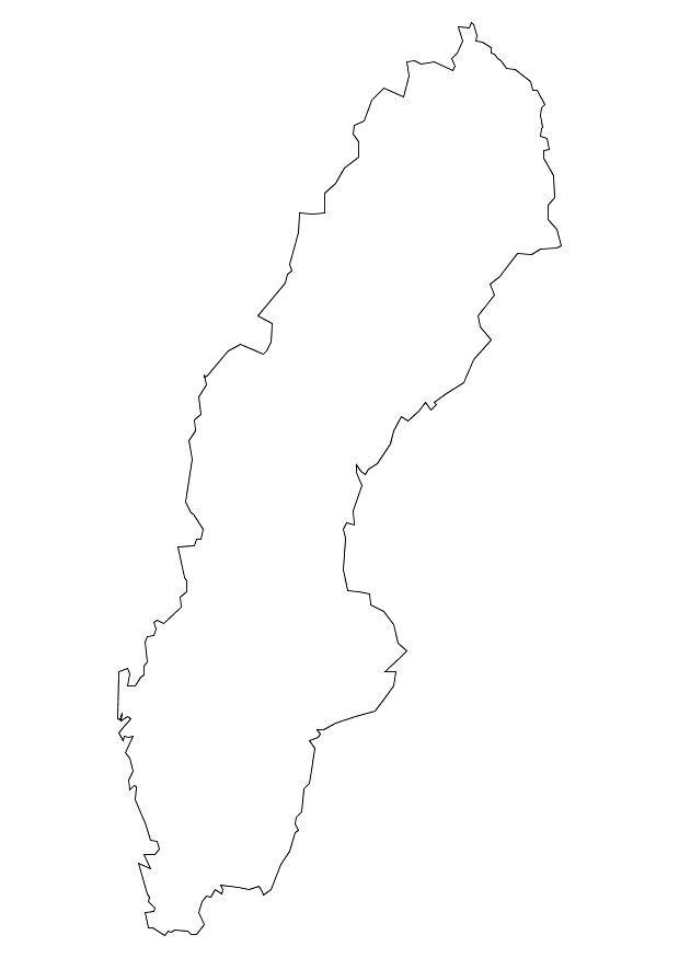 svezia Disegno da colorare svezia