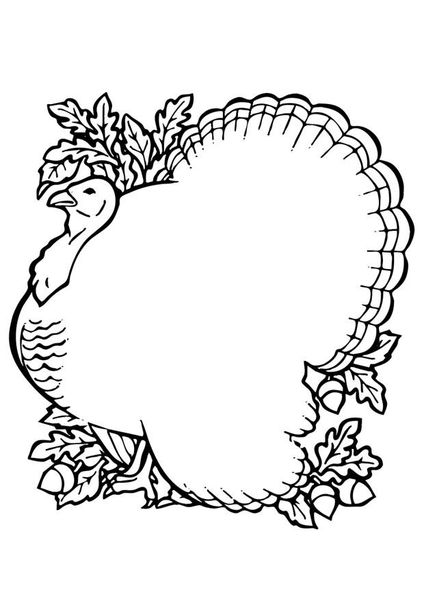 tacchino Disegno da colorare tacchino